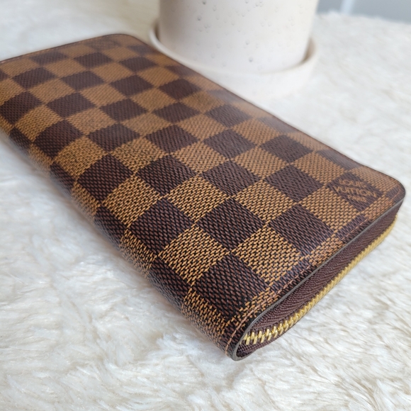 🍁 Authentic LOUIS VUITTON Zippy Wallet Damier Ebene - Picture 15 of 16